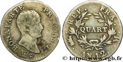 Quart (de franc) Bonaparte Premier Consul 1804 Toulouse F.157/6
