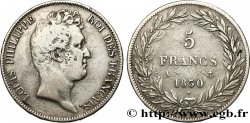 5 francs type Tiolier sans le I, tranche en relief 1830  Paris F.314/1