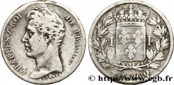 1 franc Charles X, matrice du revers à cinq feuilles 1826 Perpignan F.207/22