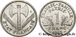 1 franc Francisque, légère 1943  F.223/3