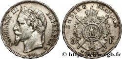 5 francs Napoléon III, tête laurée 1868 Paris F.331/12