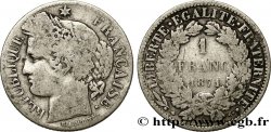 1 franc Cérès, Troisième République, petit A 1871 Paris F.216/2 TB15 