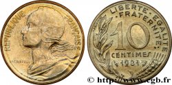 10 centimes Marianne 1981 Pessac F.144/21