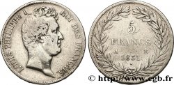 5 francs type Tiolier avec le I, tranche en relief 1831 Paris F.316/2