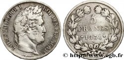 5 francs Ier type Domard, tranche en relief 1831 Marseille F.320/10