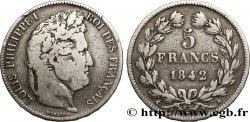 5 francs, IIe type Domard 1842 Paris F.324/95