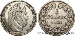 5 francs IIIe type Domard 1844 Strasbourg F.325/3