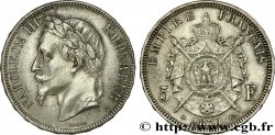 5 francs Napoléon III, tête laurée 1870 Paris F.331/16