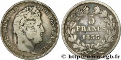 5 francs IIe type Domard 1833 Toulouse F.324/23
