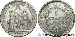 5 francs Hercule, IIe République 1849 Strasbourg F.326/6