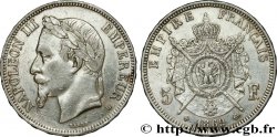 5 francs Napoléon III, tête laurée 1869 Strasbourg F.331/15