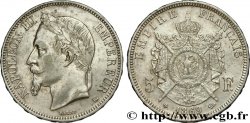 5 francs Napoléon III, tête laurée 1869 Strasbourg F.331/15