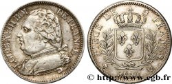 5 francs Louis XVIII, buste habillé 1814 Perpignan F.308/11