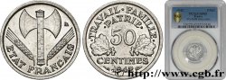50 centimes Francisque, lourde, premiers exemplaires avec les CROIX 1942 Paris F.195/2 MS65 PCGS