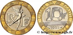 10 francs Génie de la Bastille, (BU) Brillant Universel, frappe médaille 1993 Pessac F.375/10 MS 