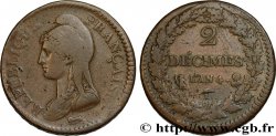 2 décimes Dupré 1796 Limoges F.145/4