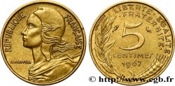 5 centimes Marianne 1967 Paris F.125/3