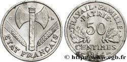 50 centimes Francisque, légère 1944 Castelsarrasin F.196/6