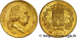40 francs or Louis XVIII 1816 Rouen F.542/2