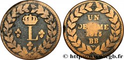 Un décime à l’L couronnée 1815  Strasbourg F.132A/2