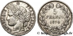 5 francs Cérès, sans légende 1870 Paris F.332/1