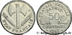 50 centimes Francisque, lourde 1943  F.195/4