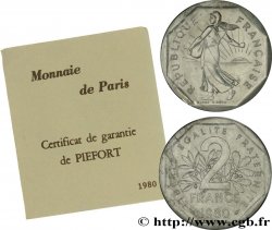 Piéfort argent de 2 francs Semeuse 1980 Pessac F.272/4P