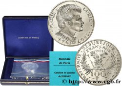 Piéfort argent de 100 francs Marie Curie 1984 Pessac F.452/2P
