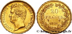 20 francs or Louis-Philippe, Tiolier, tranche inscrite en relief 1831 Lille F.525/5