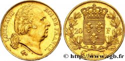 20 francs or Louis XVIII, tête nue 1817 Paris F.519/5 AU58 