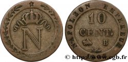 10 cent. à l&nbsp;N couronnée 1808 Rouen F.130/3 VF25 