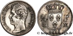 1/4 franc Charles X 1826 Toulouse F.164/6 XF45 