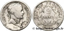 2 francs Napoléon Ier tête laurée, Empire français 1812 Lyon F.255/41