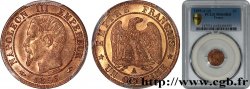 Un centime Napoléon III, tête nue, différent levrette 1855 Paris F.102/15