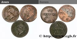 Lot de 3 Un centime Dupré n.d. Paris F.100/12 TB/TTB 