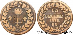 Un décime à l’L couronnée 1815  Strasbourg F.132A/3