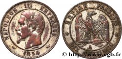 Dix centimes Napoléon III, tête nue 1854 Paris F.133/11