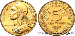 5 centimes Marianne, BU (Brillant Universel) 1998 Pessac F.125/41