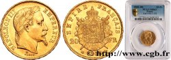 20 francs or Napoléon III, tête laurée 1868 Strasbourg F.532/19 SPL63 PCGS