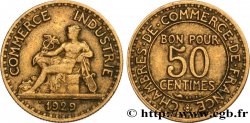 50 centimes Chambres de Commerce 1929 Paris F.191/11