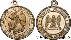 Médaille satirique Lt 27, type E “Chouette penchée” 1870  Schw.E2b bélière