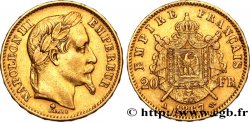 20 francs or Napoléon III, tête laurée 1867 Paris F.532/15