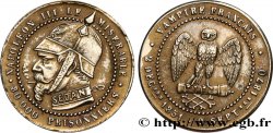 Médaille satirique Lt 25, module de Cinq centimes, type B “Os et Cigarette” 1870  Schw.B1a 