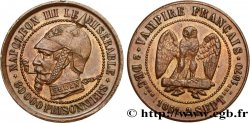 Médaille satirique Cu 27, type A “Éclairs et cigarette” 1870  Schw.A1b 