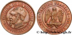 Médaille satirique Cu 27, type A “Éclairs et cigarette” 1870  Schw.A1b 