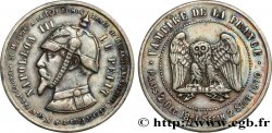 Médaille satirique Cu 32, type C “Chouette monétaire” 1870 s.l. Schw.C2b 