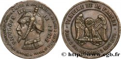 Médaille satirique Cu 32, type C “Chouette monétaire” 1870  Schw.C5b 