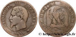 Cinq centimes Napoléon III, tête nue 1855 Bordeaux F.116/24
