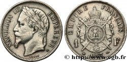 1 franc Napoléon III, tête laurée 1867 Strasbourg F.215/7