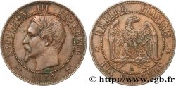 Dix centimes Napoléon III, tête nue 1854 Paris F.133/11